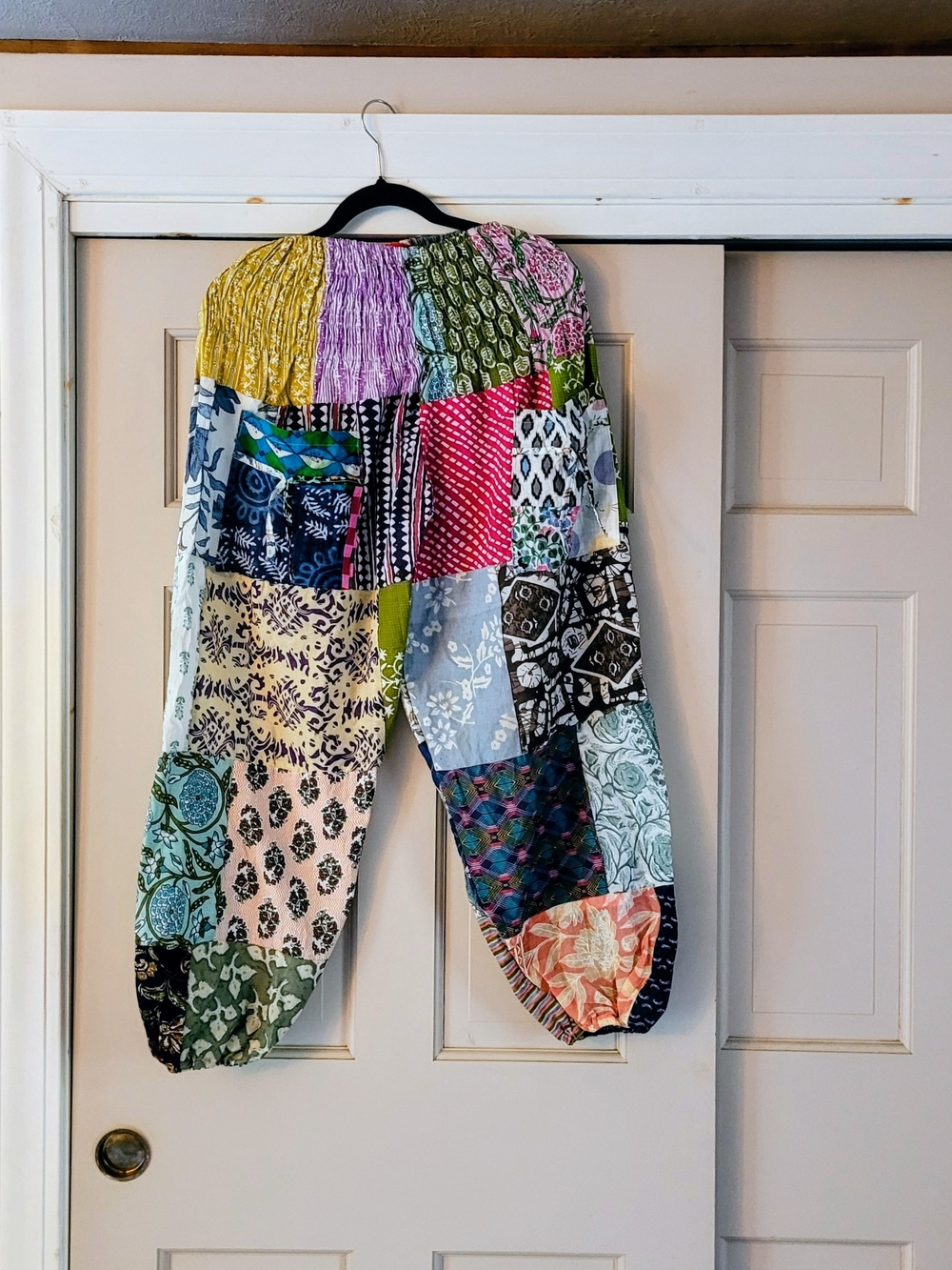 Rising International Patchwork Multicolor  Harem Bottoms One Size NWT